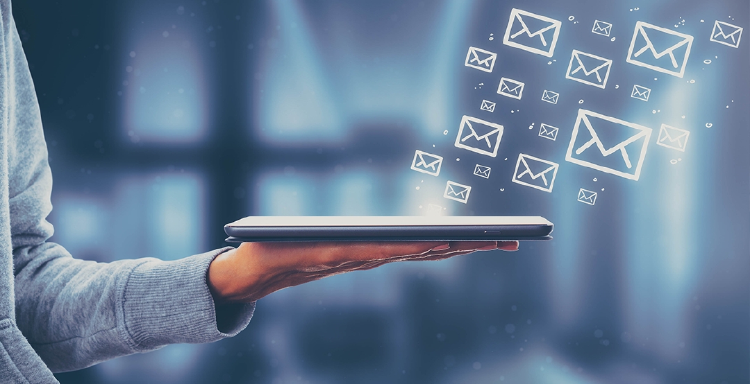 Nine business emails with clients per year can mean 900 sales opportunities (on the assumption that each agent has 100 clients). Photo: iStock